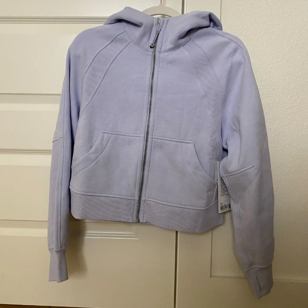 New Lululemon Scuba Oversized Full-Zip Hoodie 'Serene Blue' Size XS/S